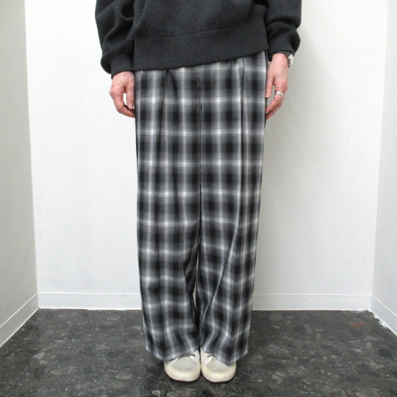 Audrey and john wad ハイウエスト後ゴムパンツ /GY140